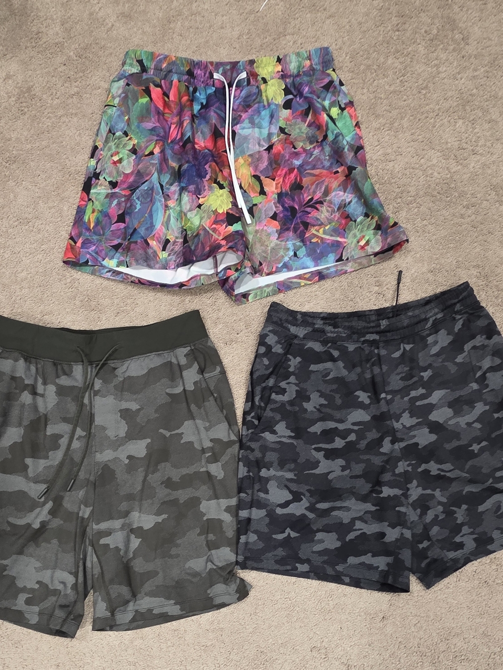 lululemon Pace Breaker Short Men's Camo Athletic Shorts Medium